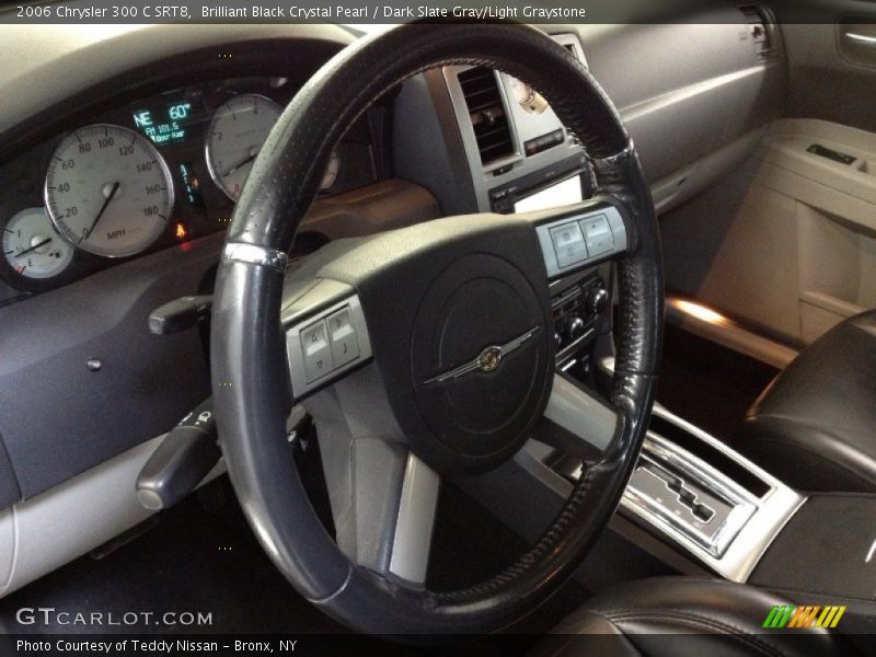 Brilliant Black Crystal Pearl / Dark Slate Gray/Light Graystone 2006 Chrysler 300 C SRT8