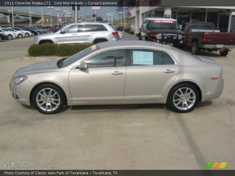 Gold Mist Metallic / Cocoa/Cashmere 2011 Chevrolet Malibu LTZ
