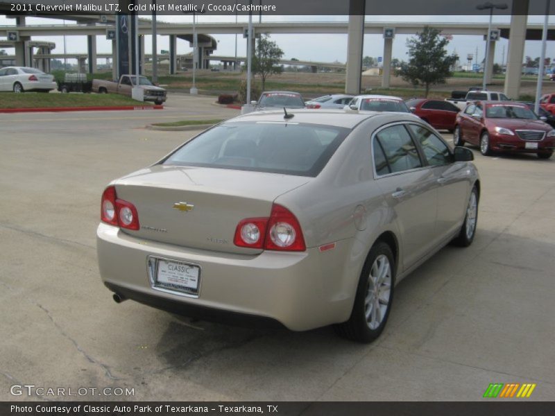 Gold Mist Metallic / Cocoa/Cashmere 2011 Chevrolet Malibu LTZ