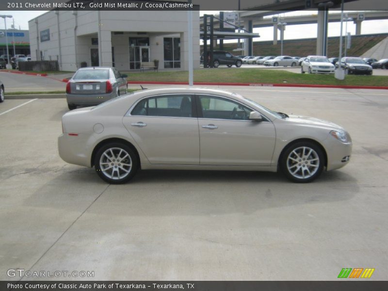 Gold Mist Metallic / Cocoa/Cashmere 2011 Chevrolet Malibu LTZ