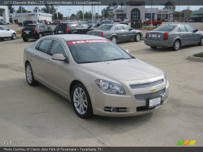 Gold Mist Metallic / Cocoa/Cashmere 2011 Chevrolet Malibu LTZ