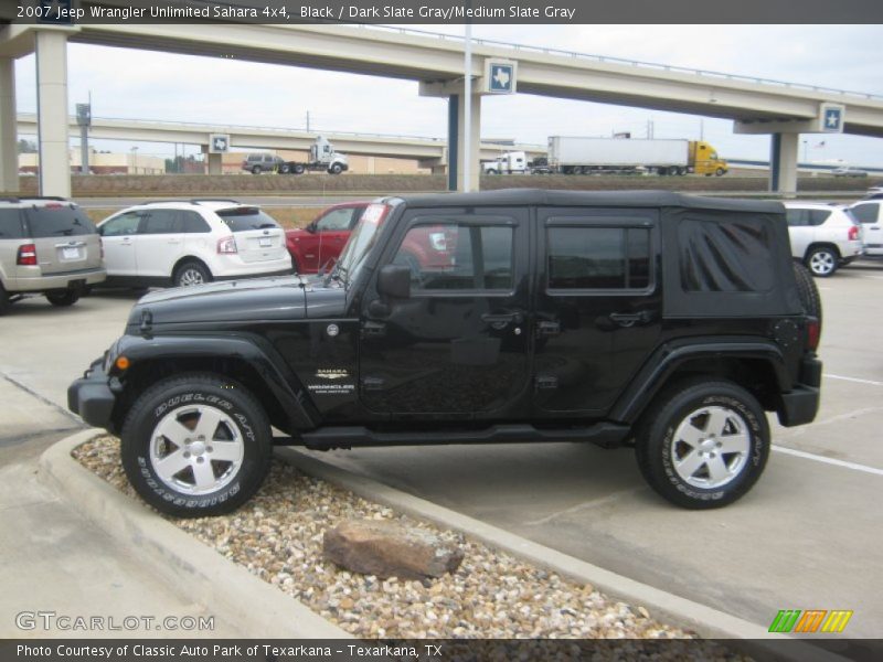 Black / Dark Slate Gray/Medium Slate Gray 2007 Jeep Wrangler Unlimited Sahara 4x4