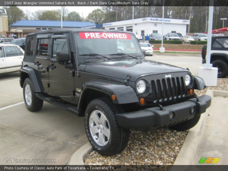Black / Dark Slate Gray/Medium Slate Gray 2007 Jeep Wrangler Unlimited Sahara 4x4