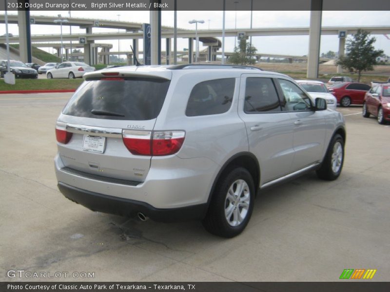 Bright Silver Metallic / Black 2012 Dodge Durango Crew