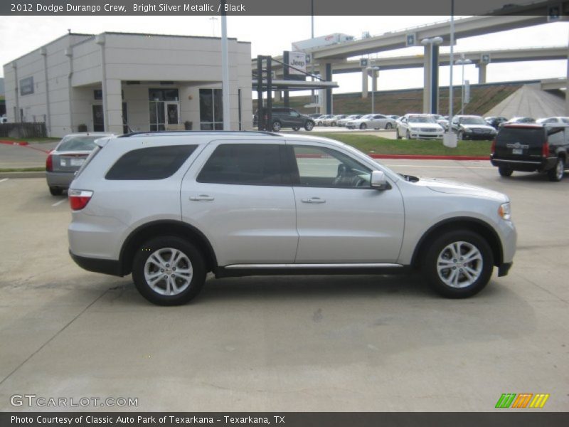 Bright Silver Metallic / Black 2012 Dodge Durango Crew
