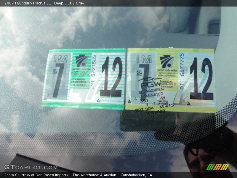 Deep Blue / Gray 2007 Hyundai Veracruz SE