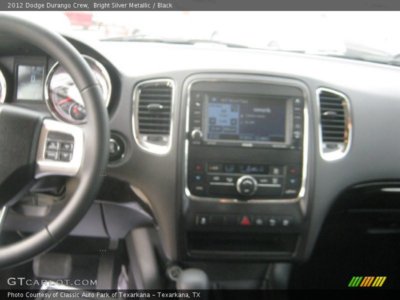 Bright Silver Metallic / Black 2012 Dodge Durango Crew