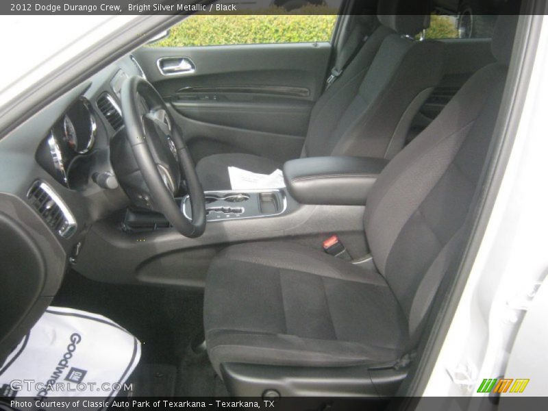 Bright Silver Metallic / Black 2012 Dodge Durango Crew