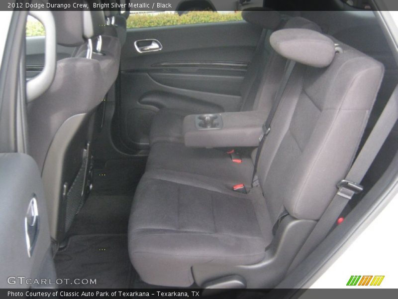 Bright Silver Metallic / Black 2012 Dodge Durango Crew