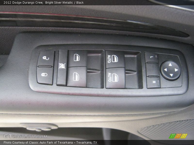 Bright Silver Metallic / Black 2012 Dodge Durango Crew