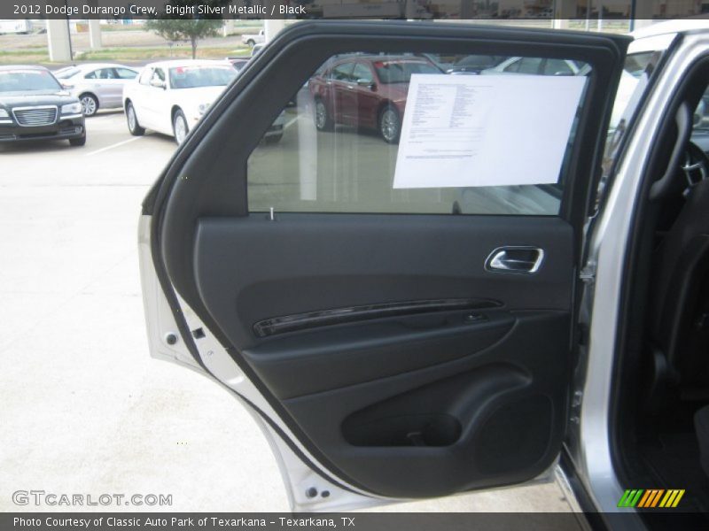 Bright Silver Metallic / Black 2012 Dodge Durango Crew