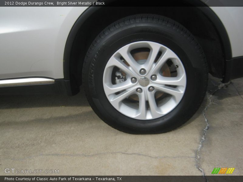 Bright Silver Metallic / Black 2012 Dodge Durango Crew