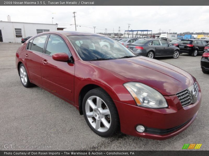 Tuscan Sun Metallic / Charcoal 2009 Nissan Maxima 3.5 S