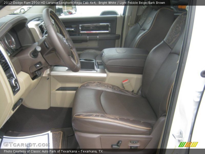  2012 Ram 2500 HD Laramie Longhorn Mega Cab 4x4 Light Pebble Beige/Bark Brown Interior