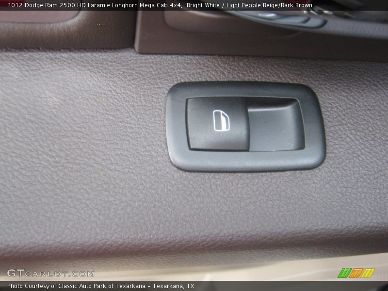 Bright White / Light Pebble Beige/Bark Brown 2012 Dodge Ram 2500 HD Laramie Longhorn Mega Cab 4x4