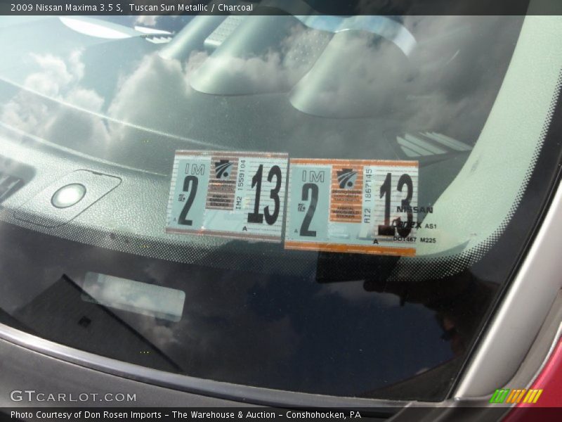 Tuscan Sun Metallic / Charcoal 2009 Nissan Maxima 3.5 S