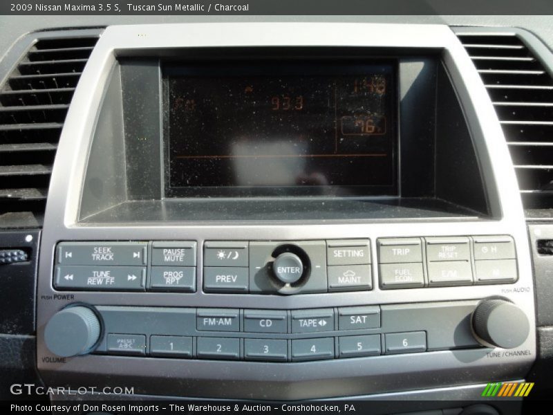 Tuscan Sun Metallic / Charcoal 2009 Nissan Maxima 3.5 S