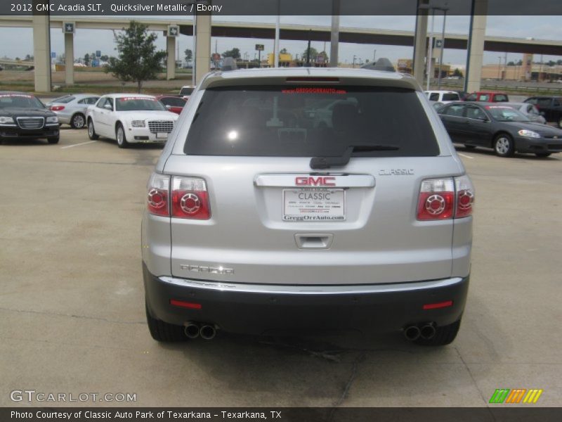 Quicksilver Metallic / Ebony 2012 GMC Acadia SLT