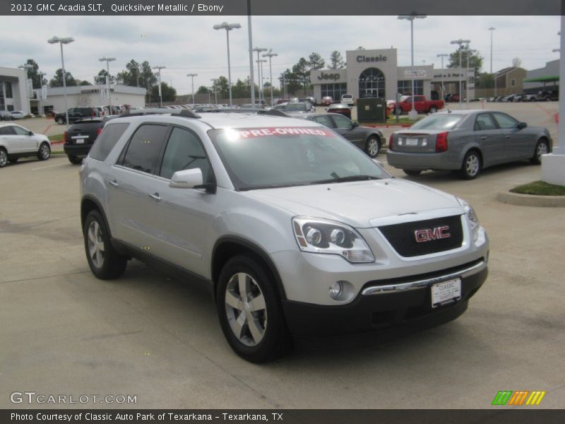 Quicksilver Metallic / Ebony 2012 GMC Acadia SLT