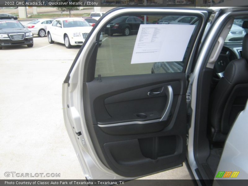 Quicksilver Metallic / Ebony 2012 GMC Acadia SLT