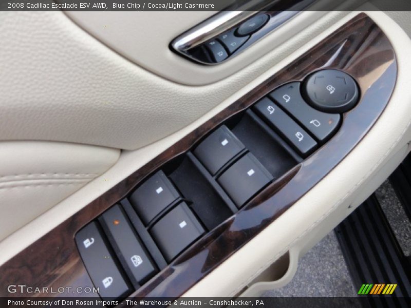 Blue Chip / Cocoa/Light Cashmere 2008 Cadillac Escalade ESV AWD