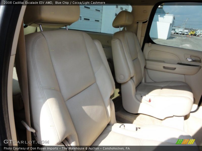 Blue Chip / Cocoa/Light Cashmere 2008 Cadillac Escalade ESV AWD