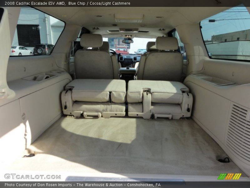 Blue Chip / Cocoa/Light Cashmere 2008 Cadillac Escalade ESV AWD