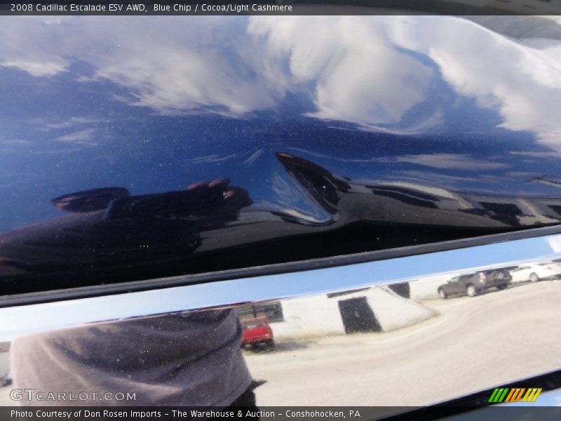 Blue Chip / Cocoa/Light Cashmere 2008 Cadillac Escalade ESV AWD