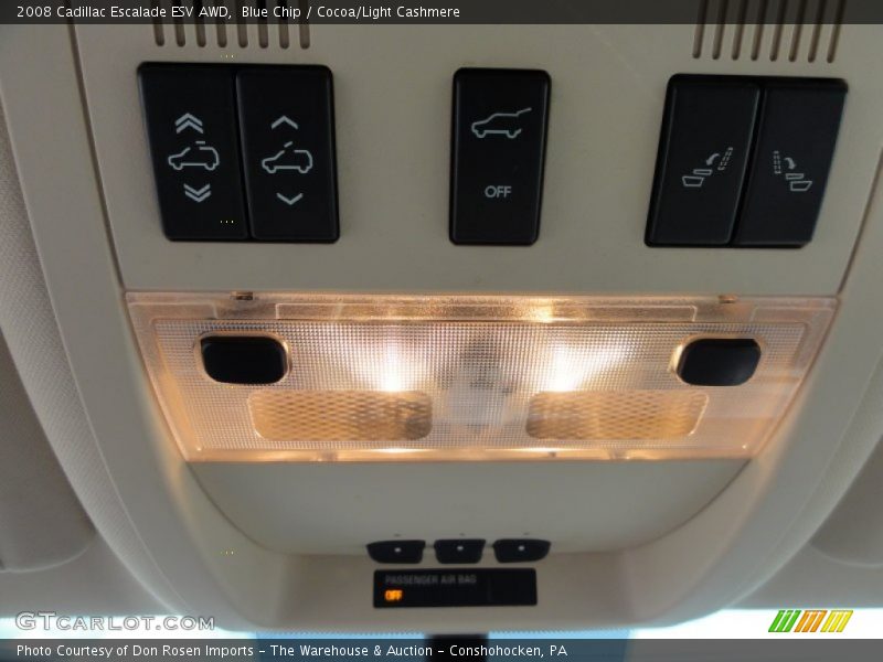 Blue Chip / Cocoa/Light Cashmere 2008 Cadillac Escalade ESV AWD