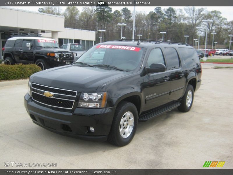 Black Granite Metallic / Light Cashmere/Dark Cashmere 2012 Chevrolet Suburban LT