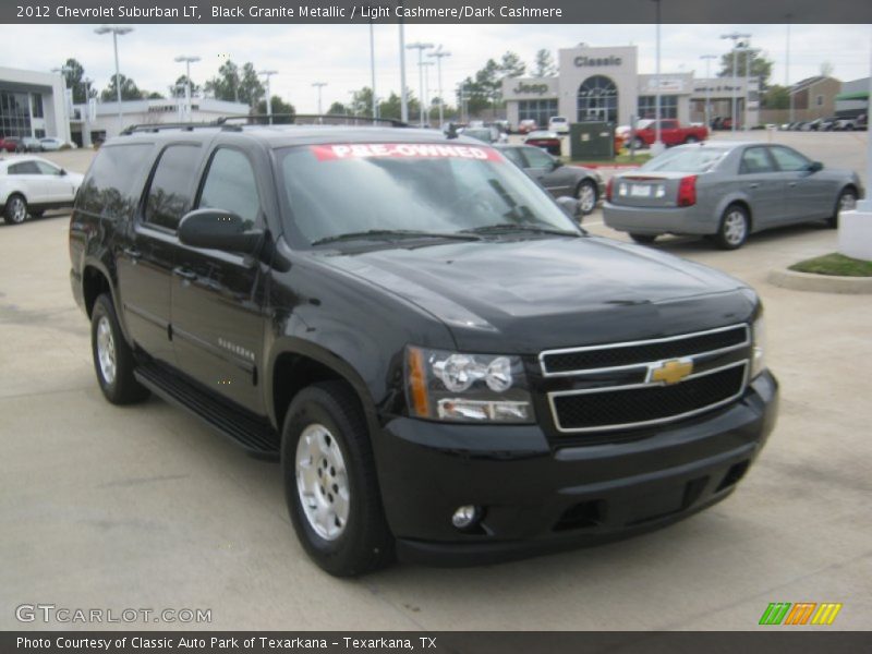 Black Granite Metallic / Light Cashmere/Dark Cashmere 2012 Chevrolet Suburban LT