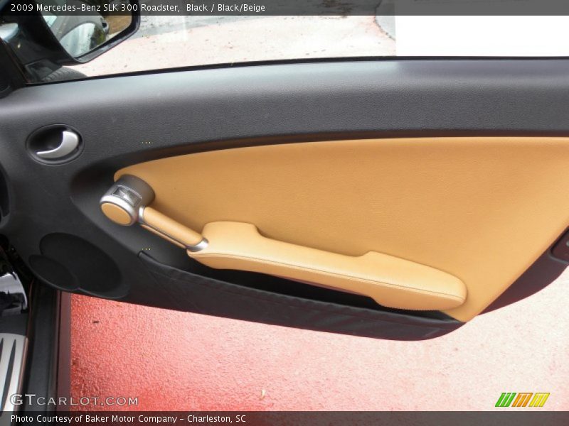 Black / Black/Beige 2009 Mercedes-Benz SLK 300 Roadster