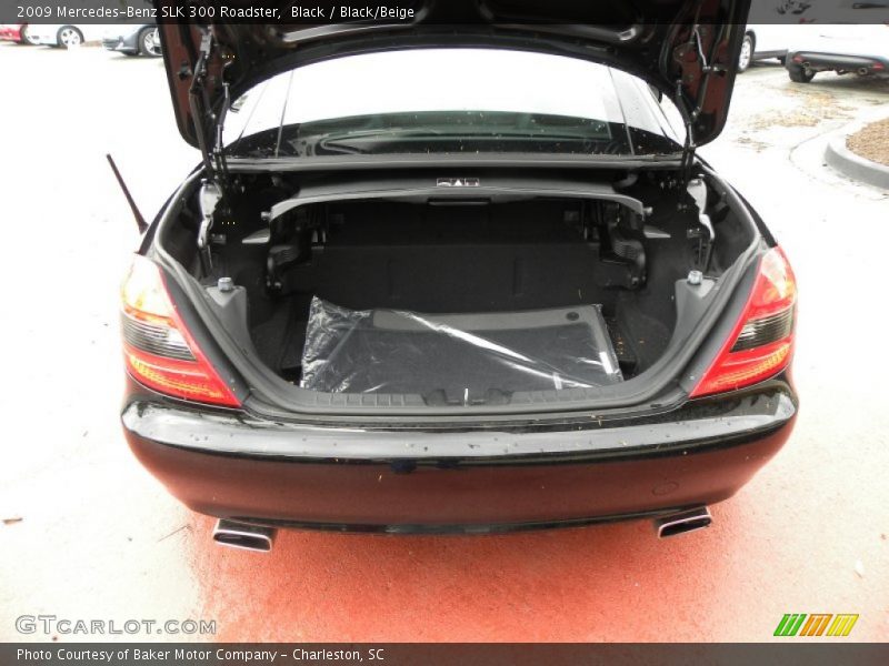 Black / Black/Beige 2009 Mercedes-Benz SLK 300 Roadster