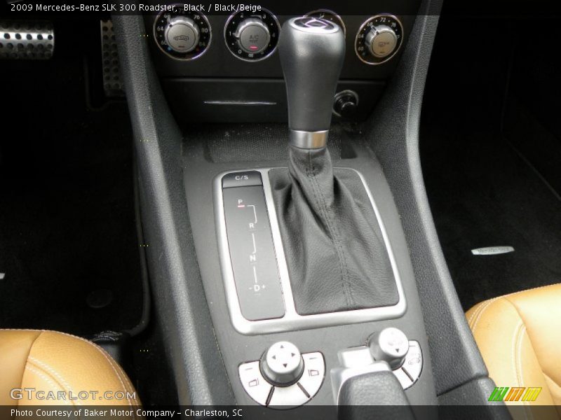 Black / Black/Beige 2009 Mercedes-Benz SLK 300 Roadster