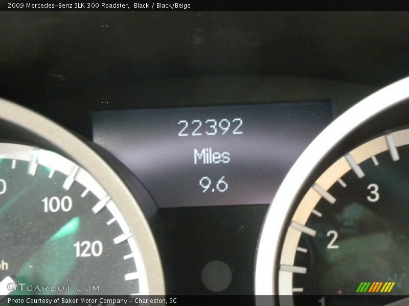 Black / Black/Beige 2009 Mercedes-Benz SLK 300 Roadster