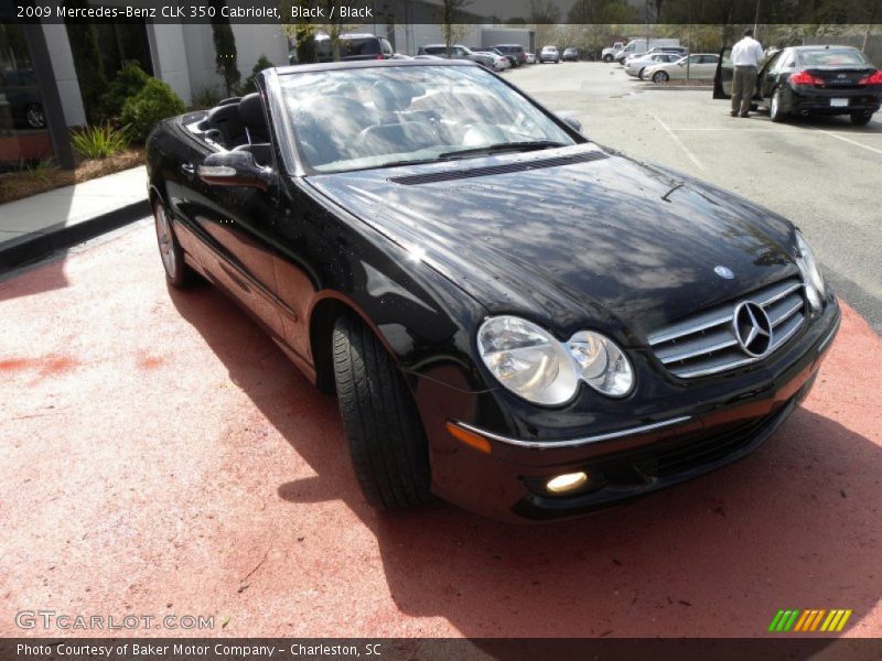 Black / Black 2009 Mercedes-Benz CLK 350 Cabriolet