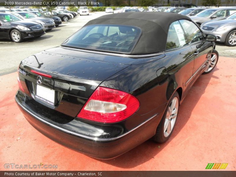 Black / Black 2009 Mercedes-Benz CLK 350 Cabriolet