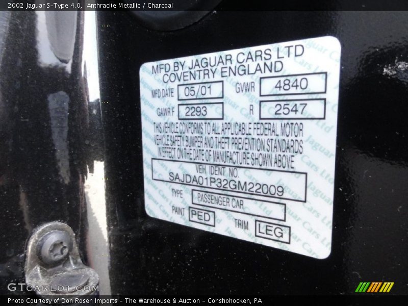 PED - 2002 Jaguar S-Type 4.0