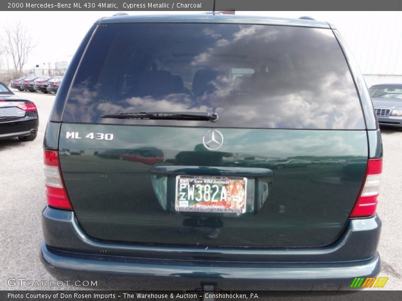 Cypress Metallic / Charcoal 2000 Mercedes-Benz ML 430 4Matic