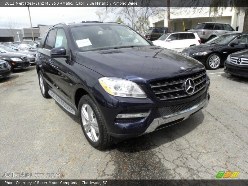 Capri Blue Metallic / Almond Beige 2012 Mercedes-Benz ML 350 4Matic