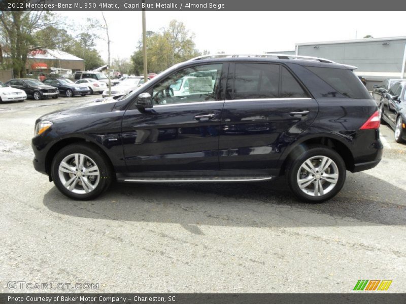 Capri Blue Metallic / Almond Beige 2012 Mercedes-Benz ML 350 4Matic