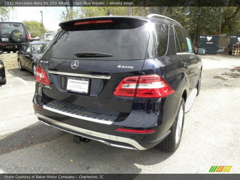 Capri Blue Metallic / Almond Beige 2012 Mercedes-Benz ML 350 4Matic