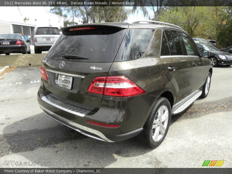 Dakota Brown Metallic / Almond Beige 2012 Mercedes-Benz ML 350 4Matic