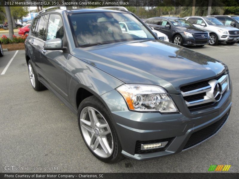 Sapphire Grey Metallic / Almond/Black 2012 Mercedes-Benz GLK 350