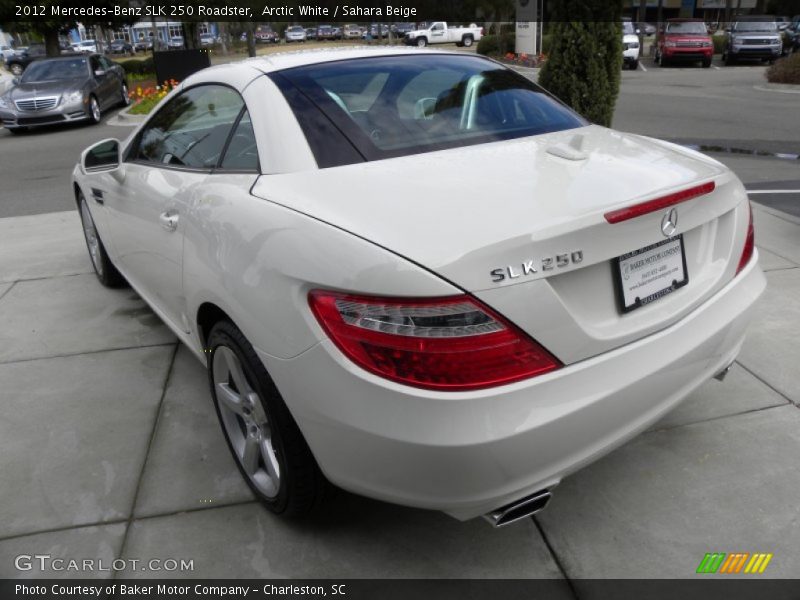 Arctic White / Sahara Beige 2012 Mercedes-Benz SLK 250 Roadster