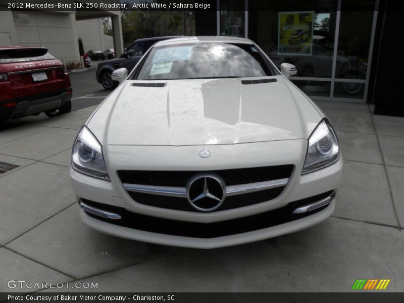 Arctic White / Sahara Beige 2012 Mercedes-Benz SLK 250 Roadster