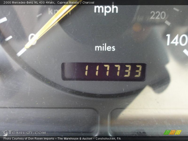 Cypress Metallic / Charcoal 2000 Mercedes-Benz ML 430 4Matic