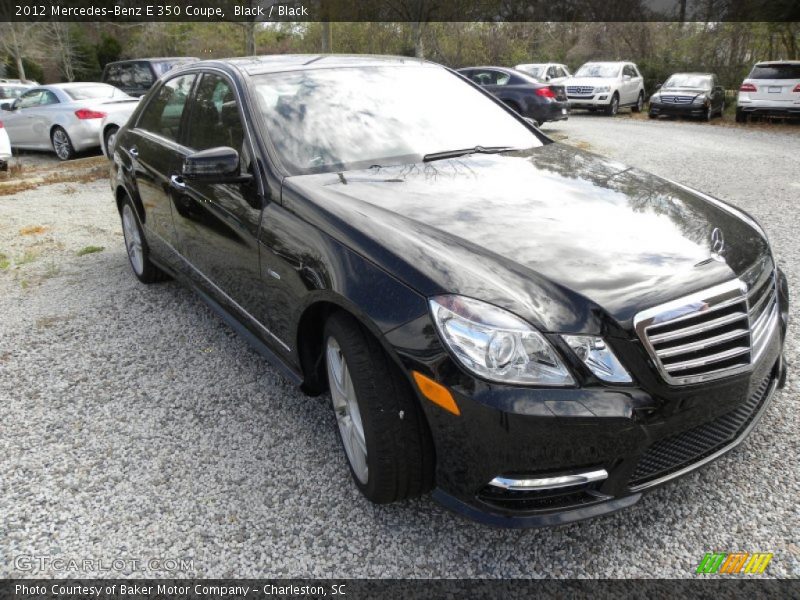 Black / Black 2012 Mercedes-Benz E 350 Coupe