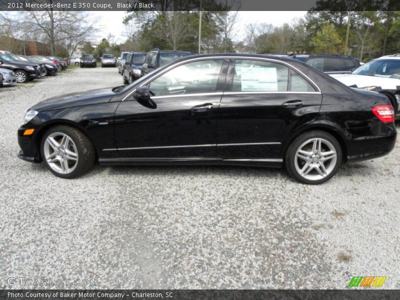 Black / Black 2012 Mercedes-Benz E 350 Coupe