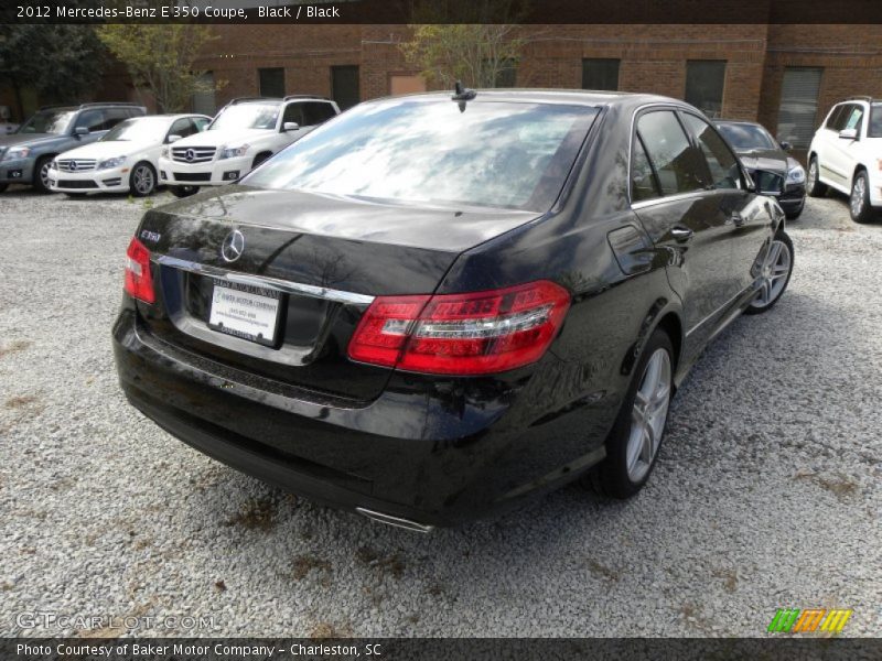 Black / Black 2012 Mercedes-Benz E 350 Coupe